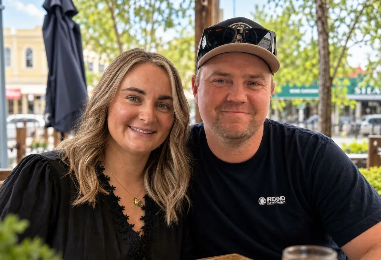 Maddy and Cody Ireland, owners of Ireland Refrigeration in Moama